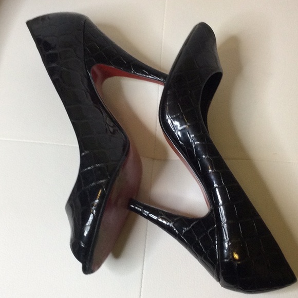 🌹HP🌹GUC Unlisted Black Red Bottom Heels, 9.5M - Picture 8 of 12
